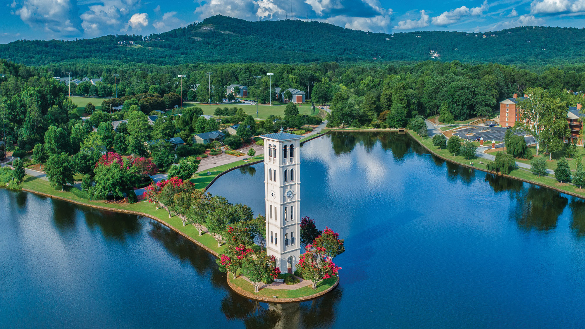 Aerial view of Furman University