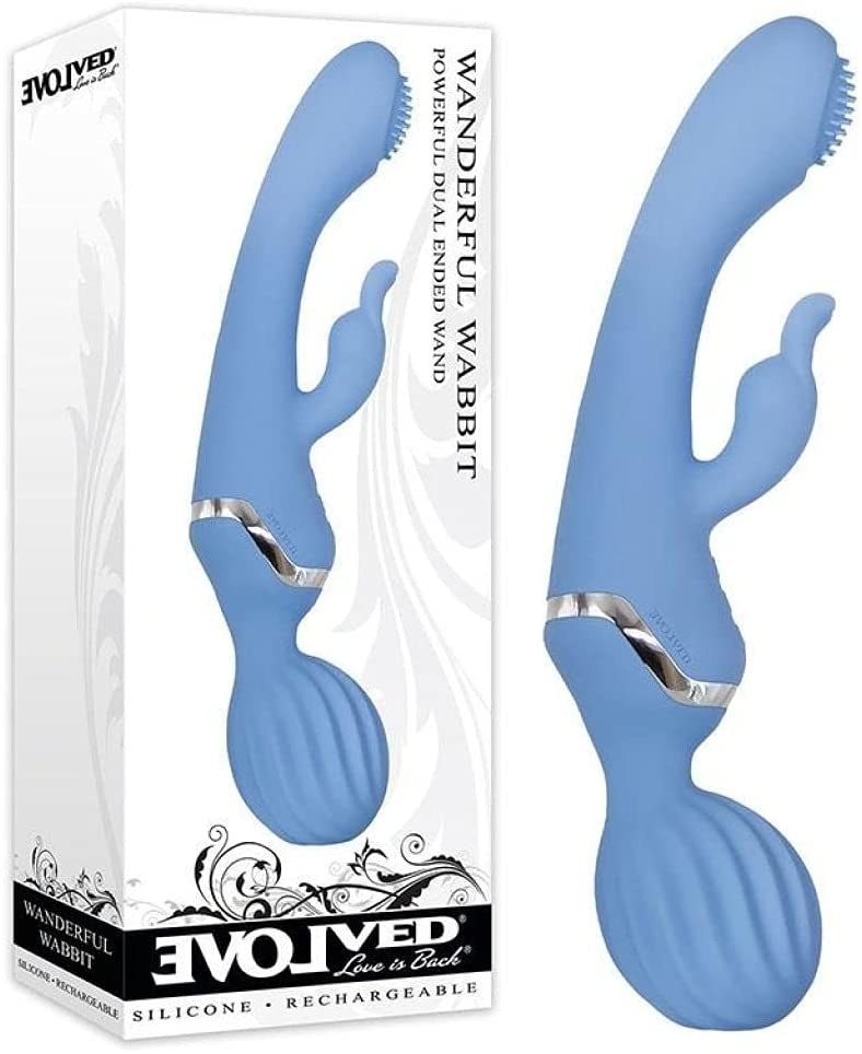 Blue Wanderful Wabbit triple stimulating rabbit vibrator