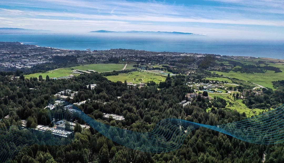 Aerial photo of The University of California