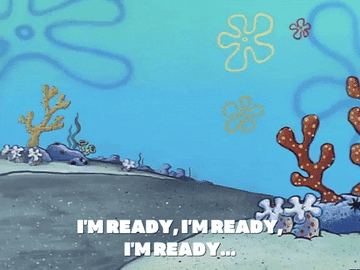 Spongebob on a unicycle saying &quot;I&#x27;m ready, I&#x27;m ready, I&#x27;m ready...&quot;