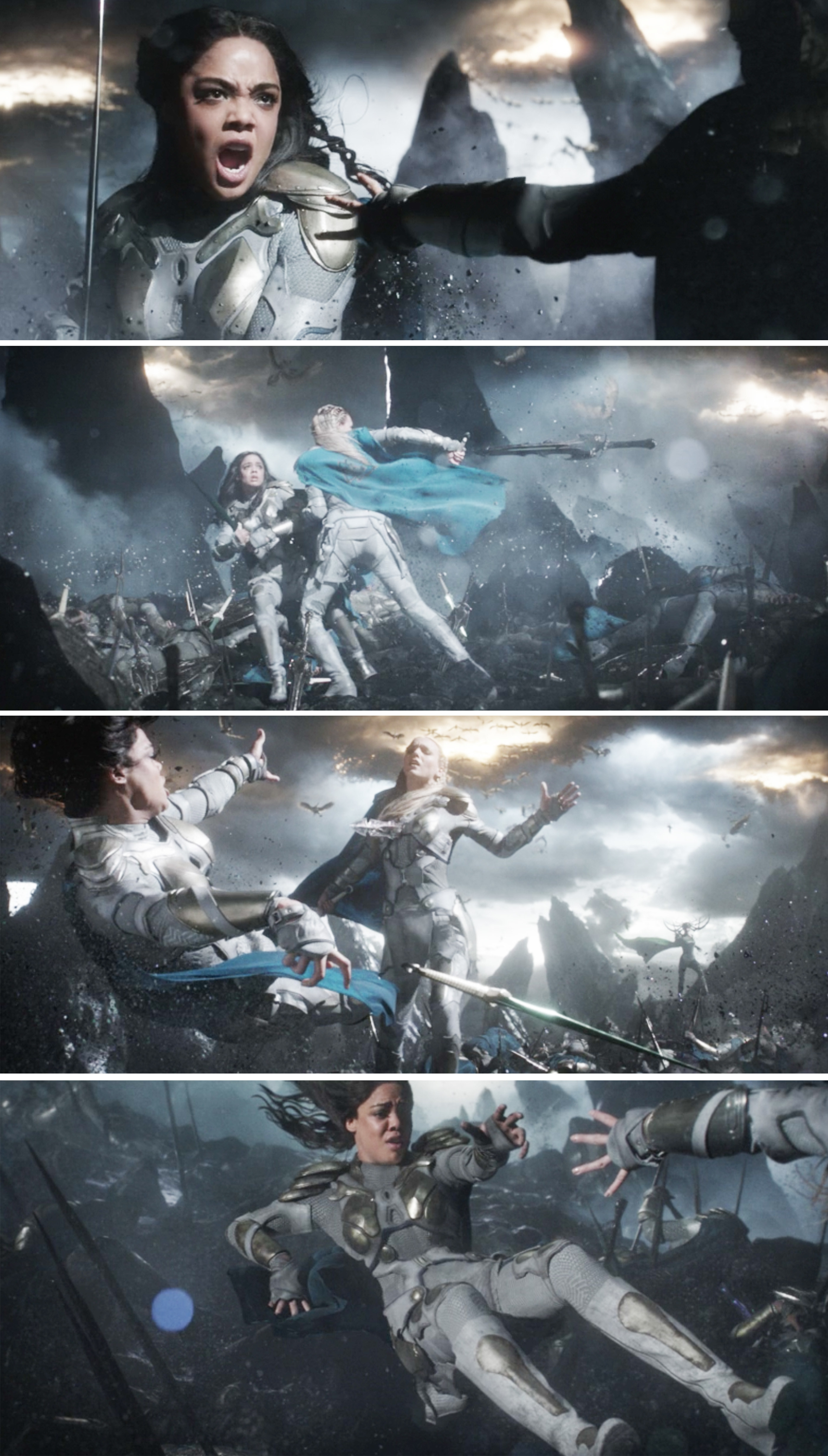 Valkyrie fighting in a battle