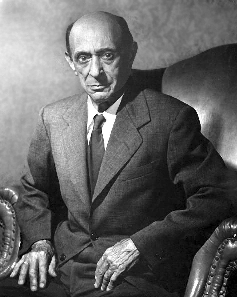 A portrait of Schoenberg in his later years