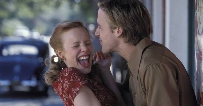 A still  of Ryan Gosling and Rachel McAdams from the movie