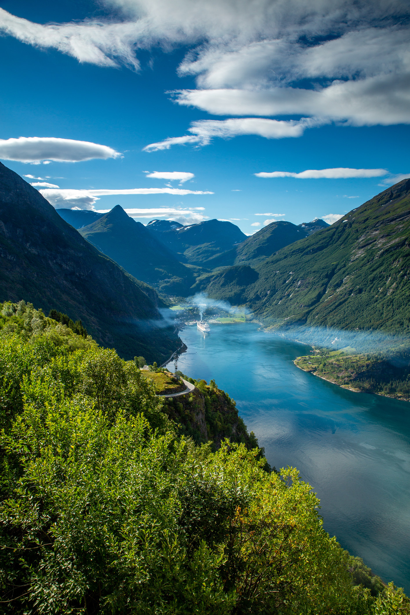 Geiranger fjord in Norway.