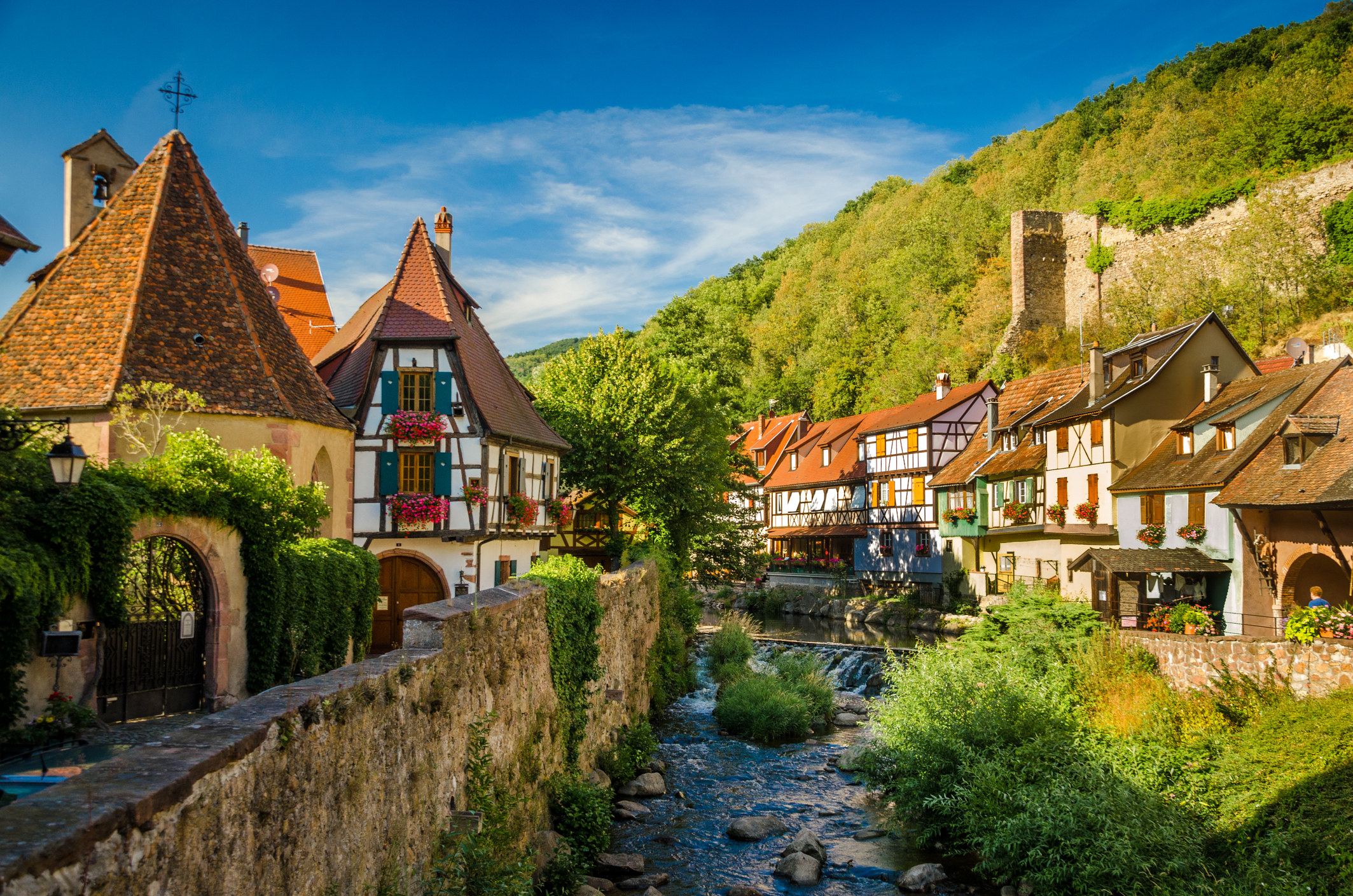 Timber houses in Alsace, France.