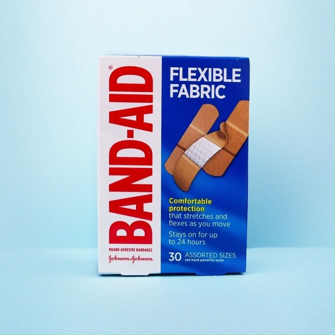 a box of flexible bandaids