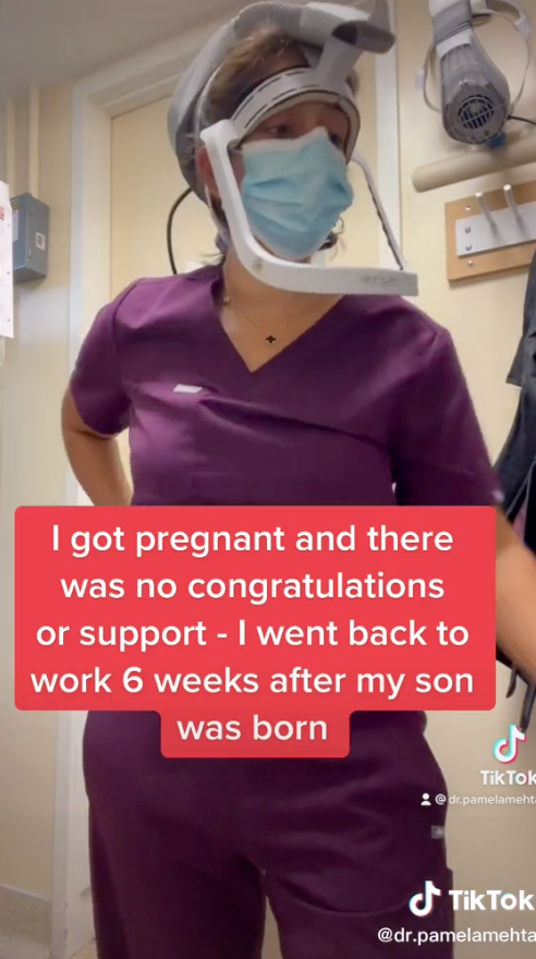 "I got pregnant and there was no congratulations or support - I went back to work 6 weeks after my son was born"