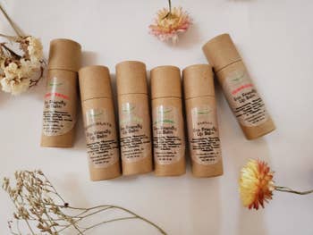 Six lip balms in eco-friendly packaging