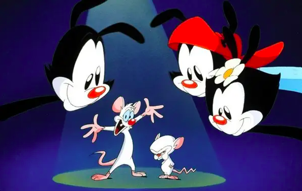 Pinky and the Brain and the Three Animaniacs