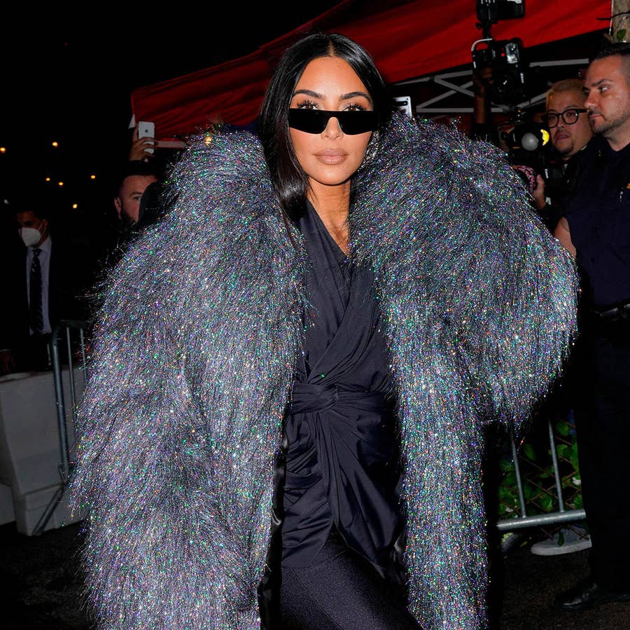 Kim Kardashian Goes To SNL Dinner In Balenciaga Coat