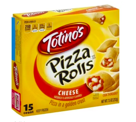 a box of pizza rolls