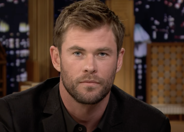 Chris Hemsworth as a guest on "The Tonight Show"