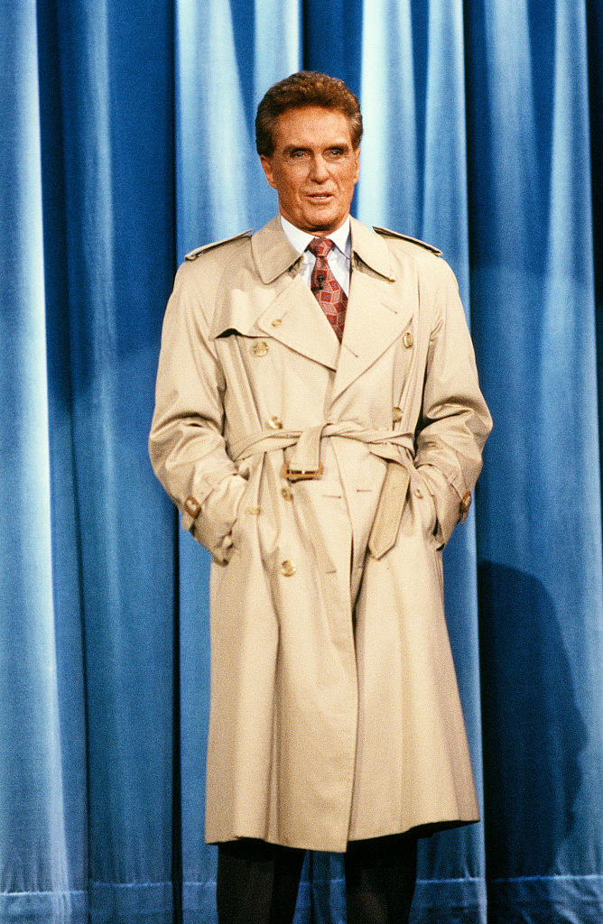 robert stack in a trench coat