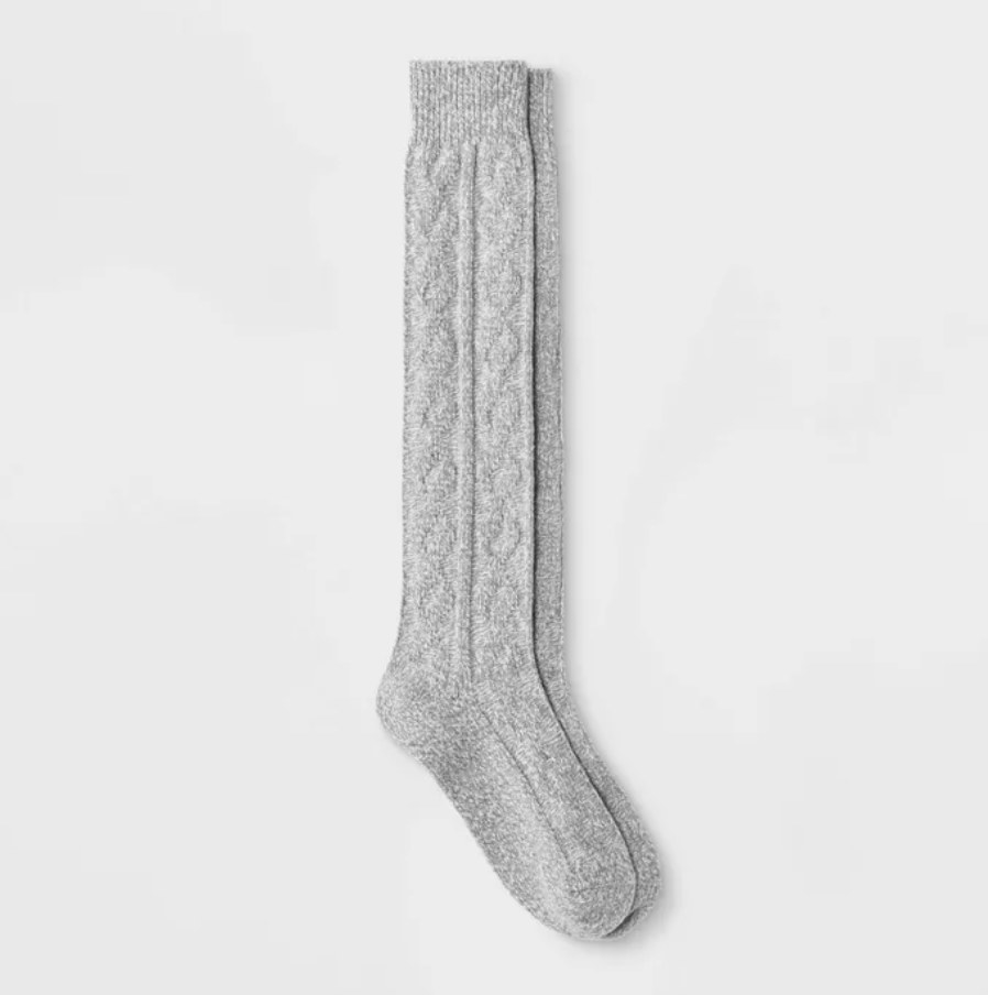 the socks in grey