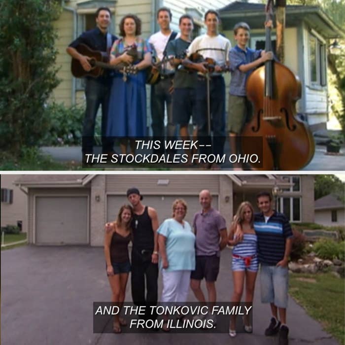 Images of the Stockdale and Tonkovic families