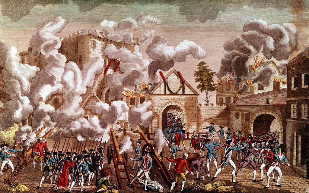 illustration of the storming of the bastille