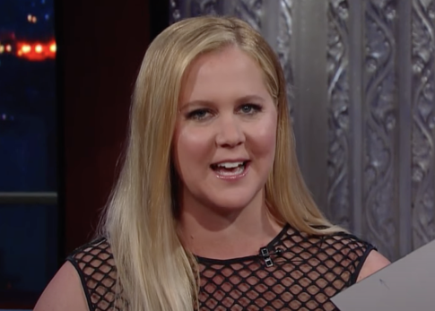 Amy Schumer being interviewed