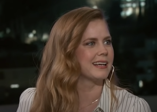 Amy Adams being interviewed