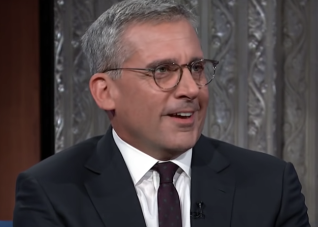 Steve Carell being interviewed