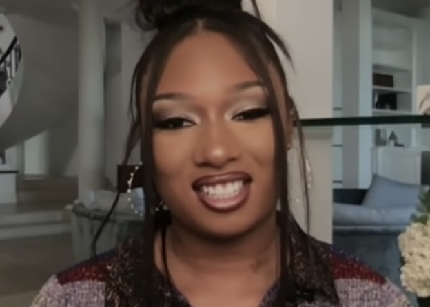 Megan Thee Stallion being interviewed