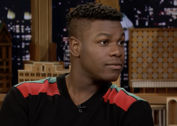 John Boyega being interviewed