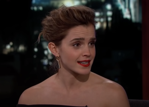 Emma Watson being interviewed