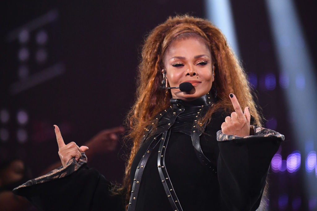 Janet Jackson performs on stage during the MTV EMAs 2018