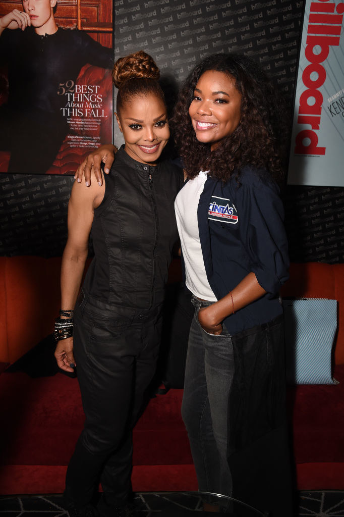 Janet Jackson and actress Gabrielle Union attend Janet Jackson Barclays After Party