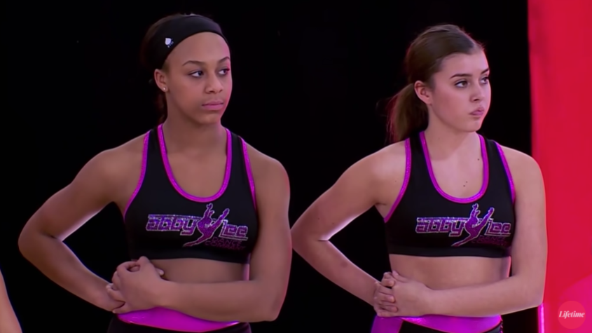Nia and Kalani standing in the rehearsal room