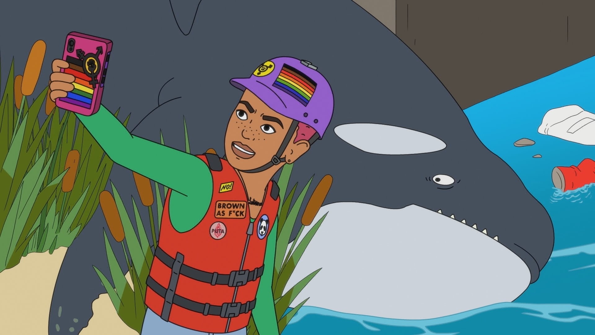 A still from the animated series Fairfax