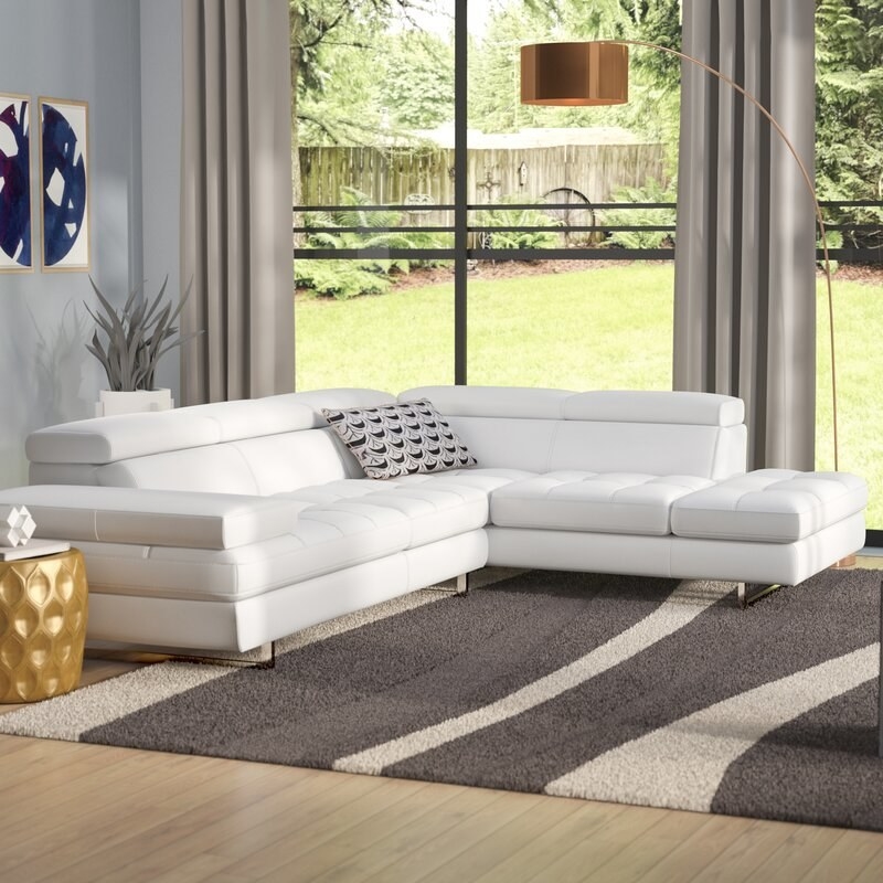 The white sectional