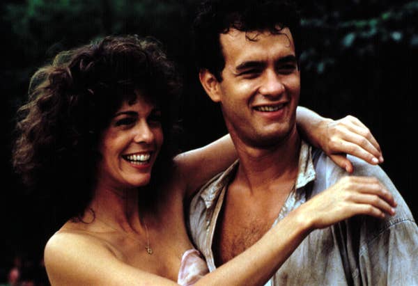 11. Tom Hanks and his now-wife, Rita Wilson, met when she had a guest appearance on Bosom Buddies in 1981. But still, they both didn't fall in love with each other until they reunited to play the romantic leads in Volunteers in 1985. As Hanks phrased, "we just looked at each other and — kaboing."