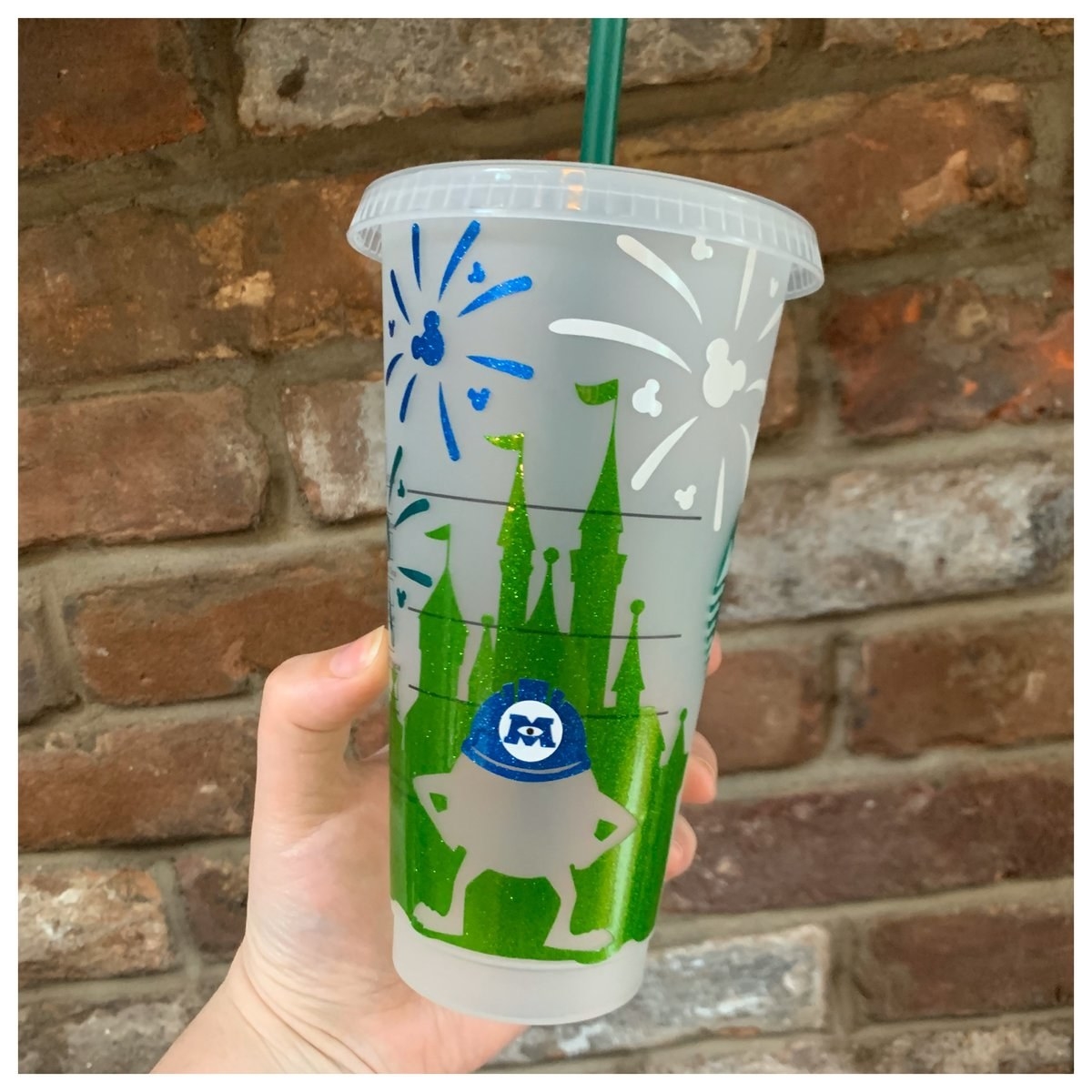 Disney Tumbler with Straw - Monsters University Mike and Sulley