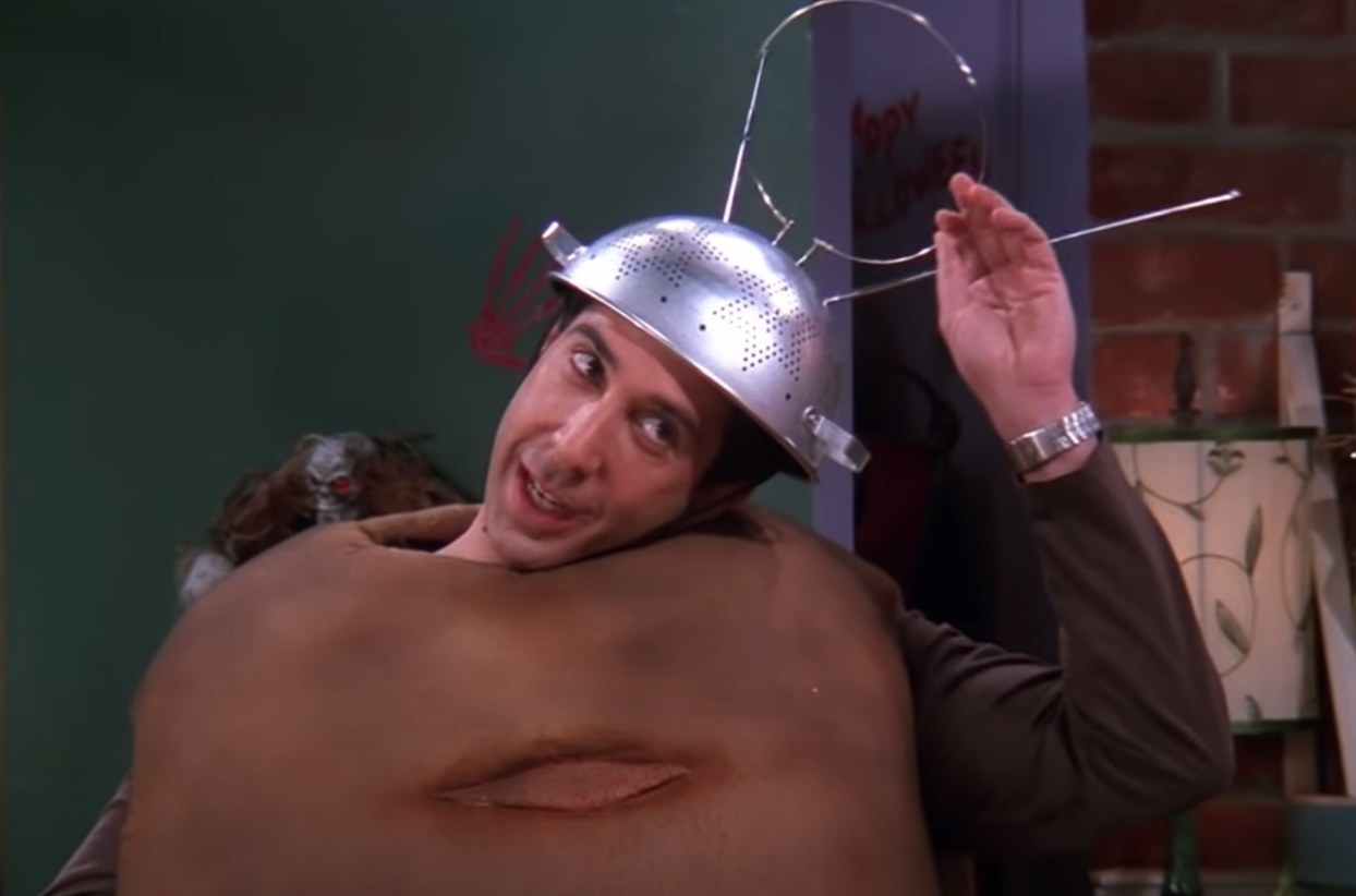 Ross as spudnik on friends