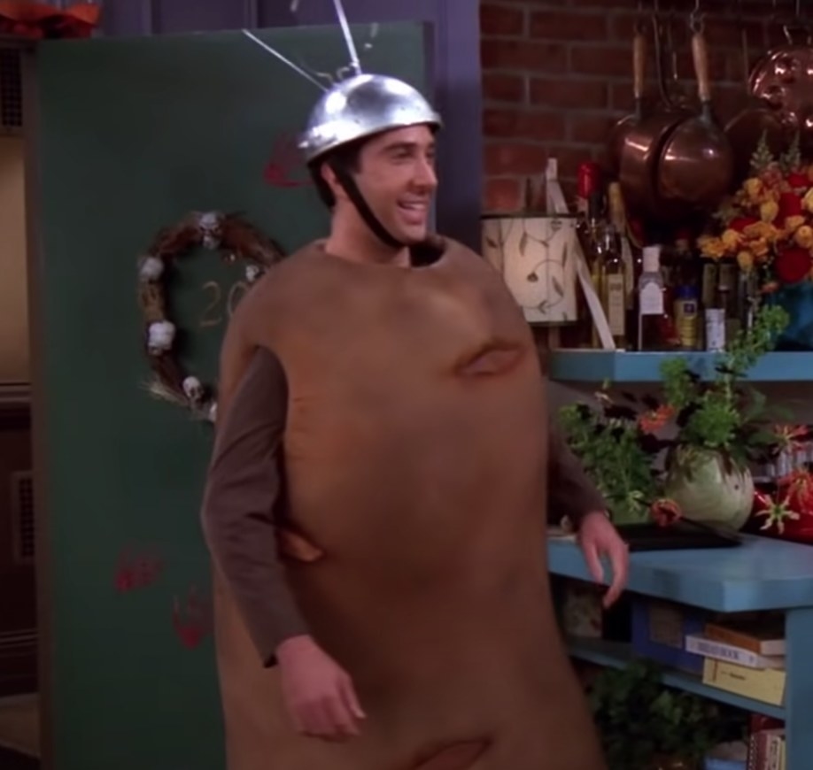 Ross as spudnik on friends