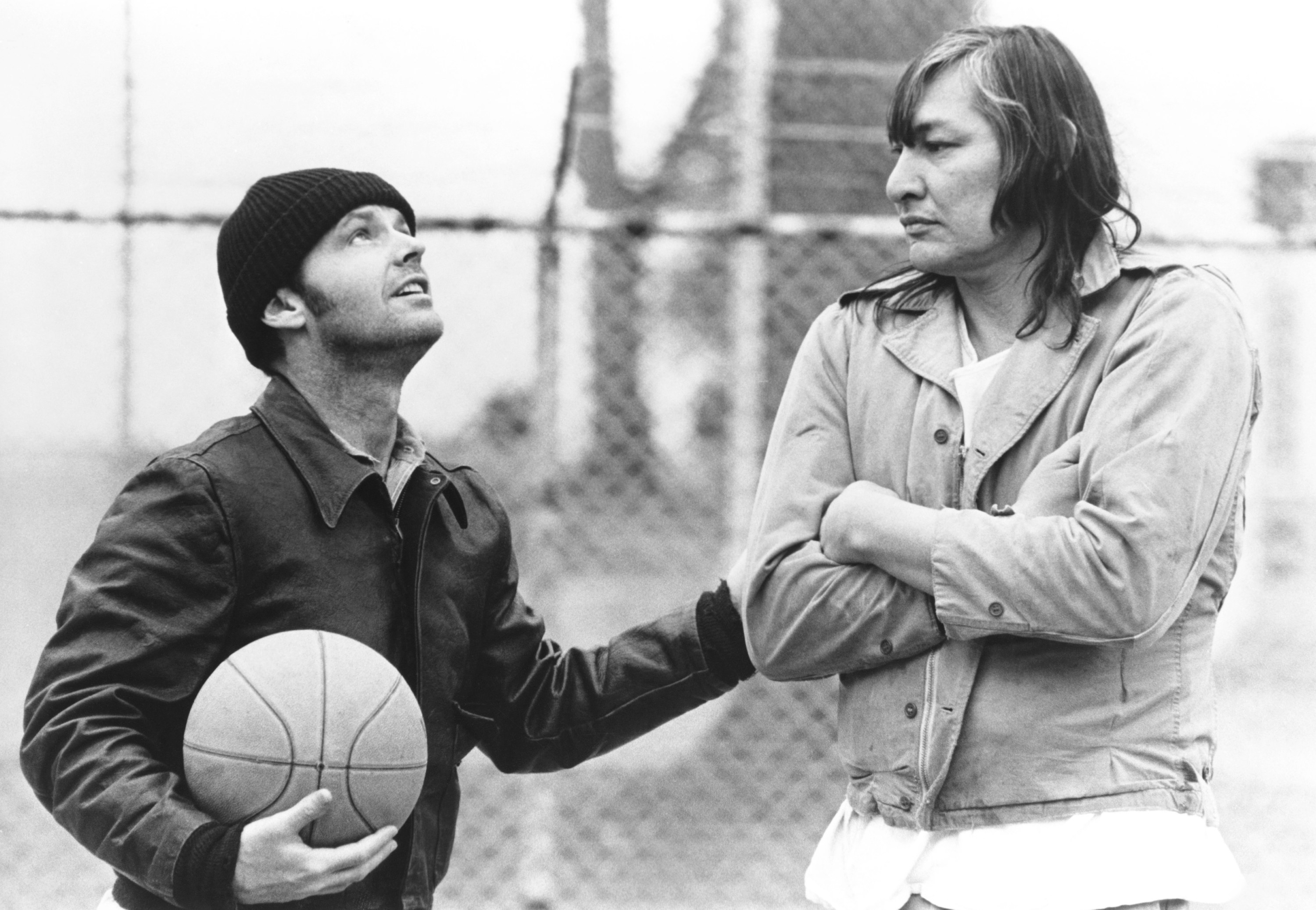 Chief and Randle playing basketball
