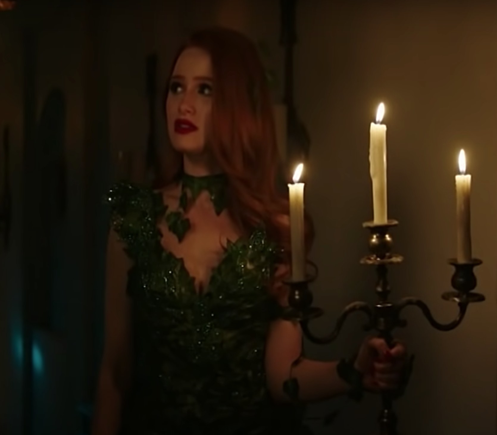 Cheryl dressed as Poison Ivy