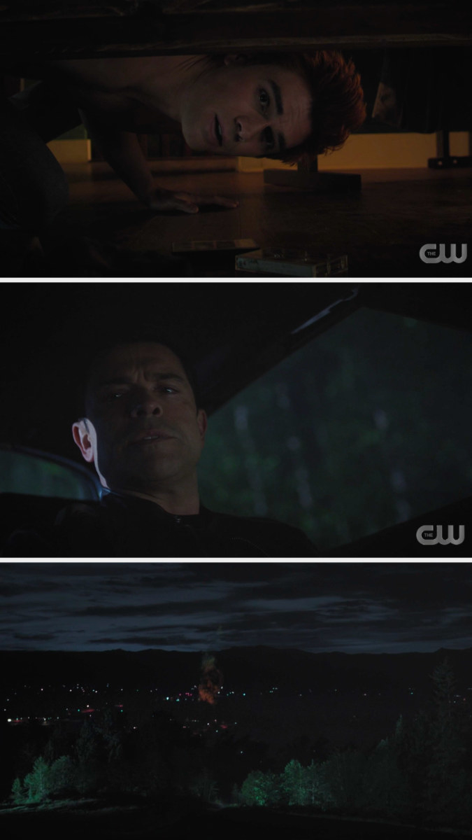 Hiram setting off a bomb under Archie&#x27;s bed