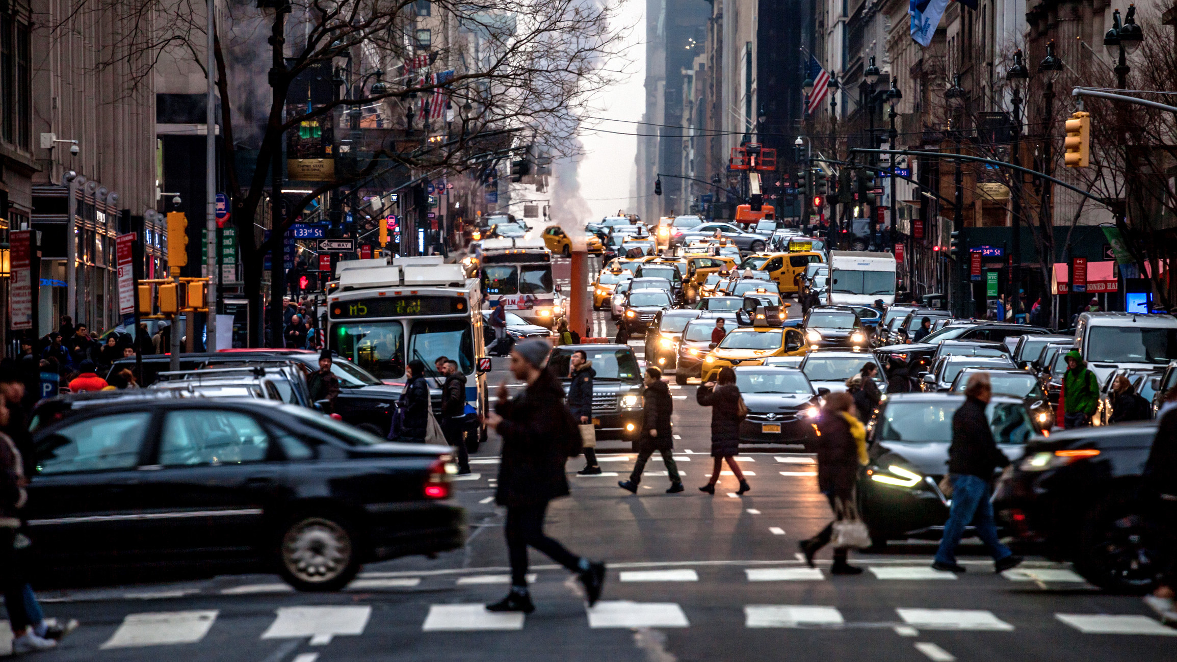 New York busy and loud streets