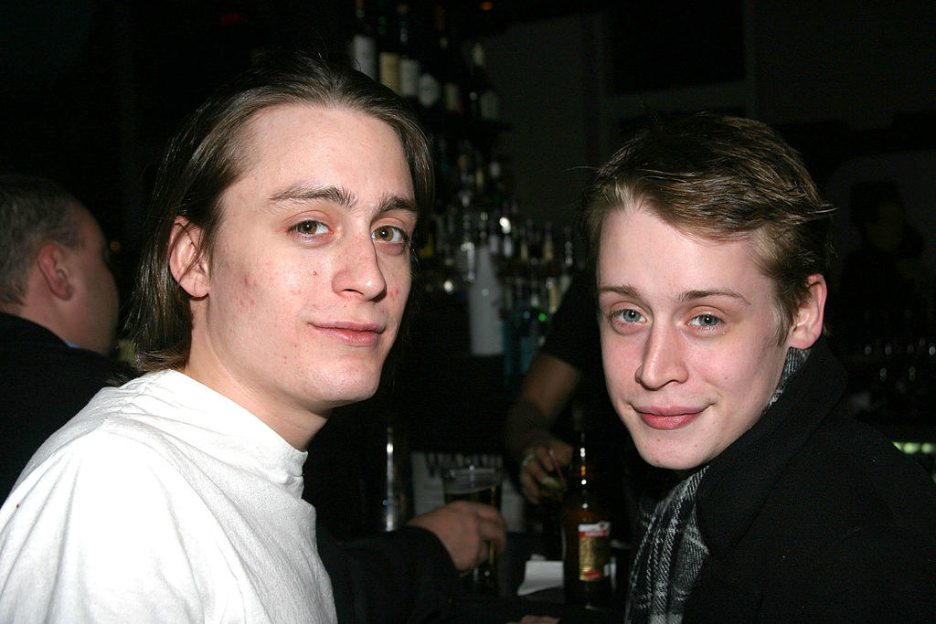 Kieran Culkin (L) and Macaulay Culkin during "After Ashley" Off-Broadway Premiere