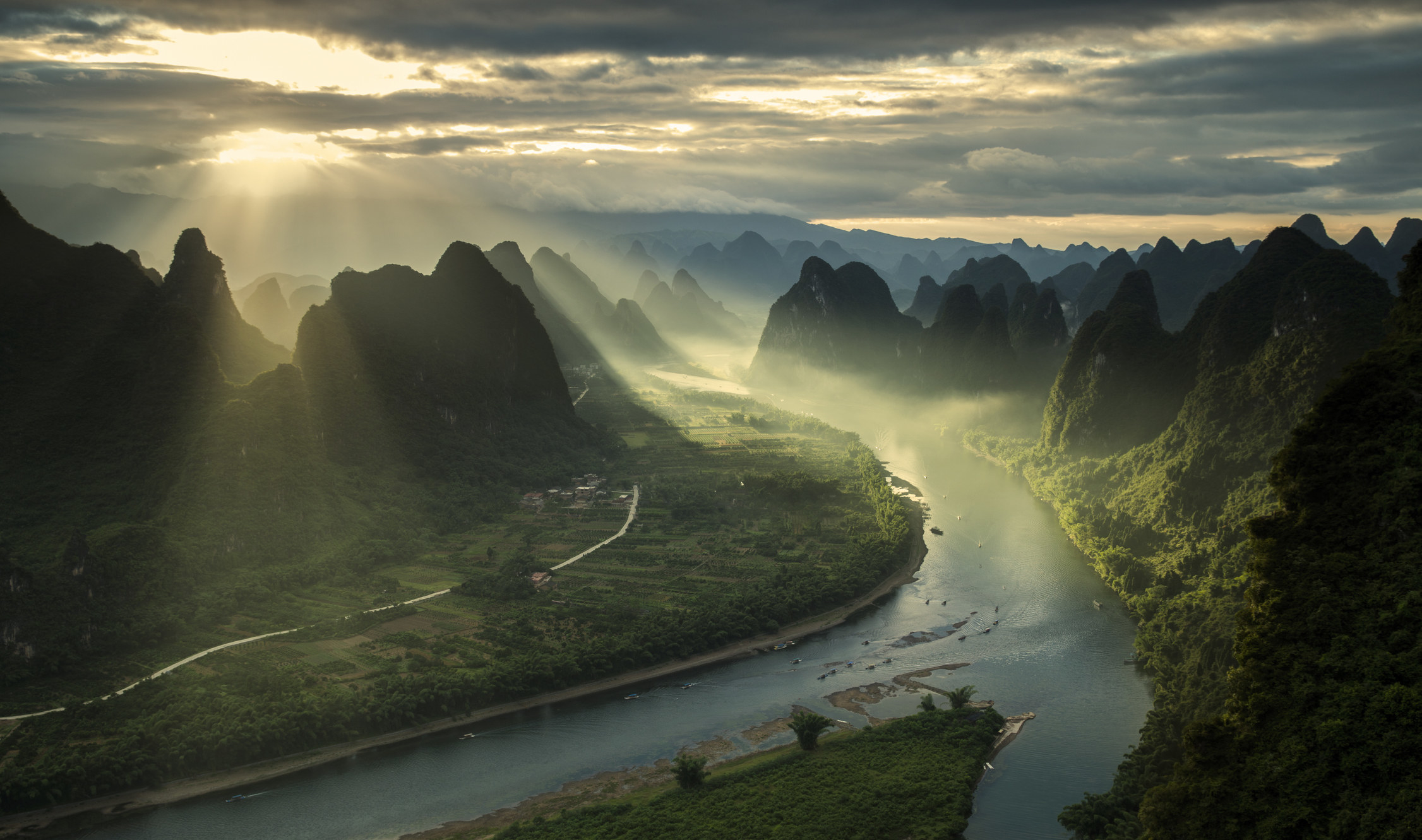 The Li River in China.