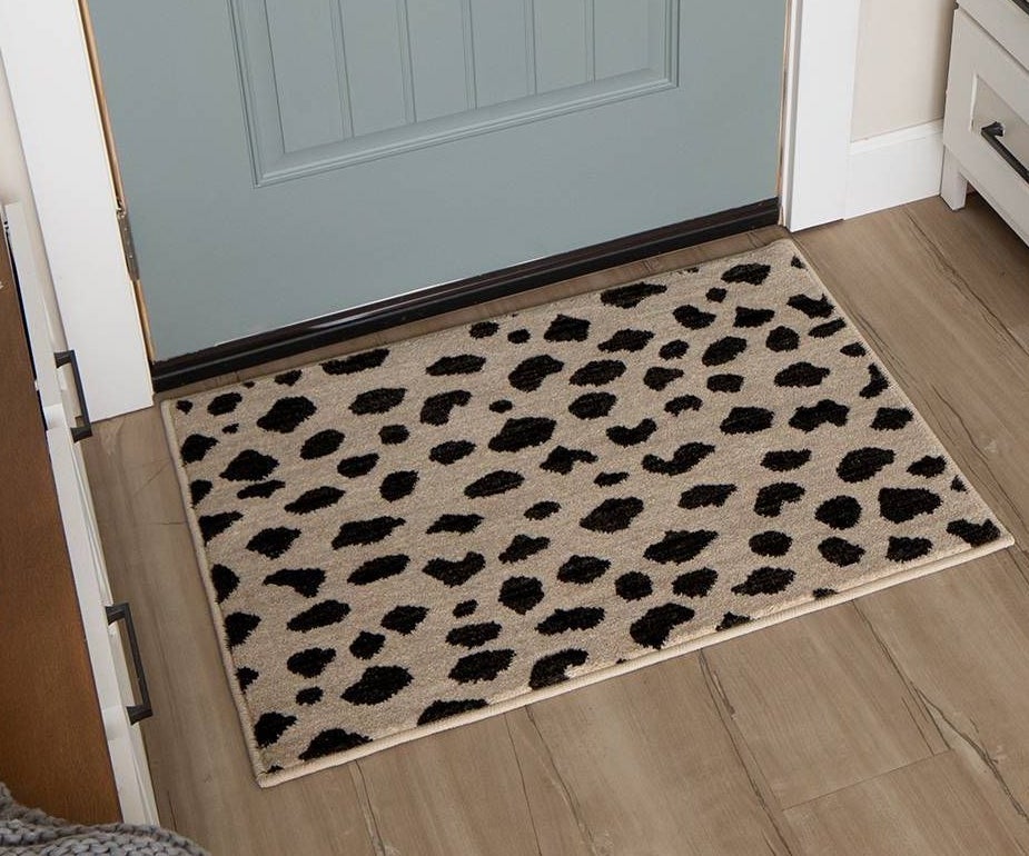 The  leopard-print rug