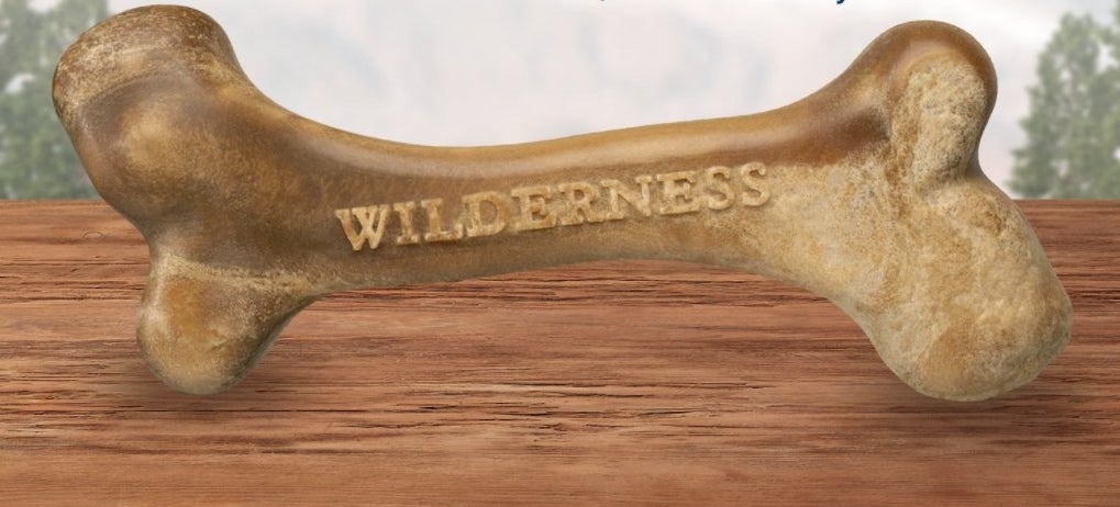 A brown bone that says wilderness