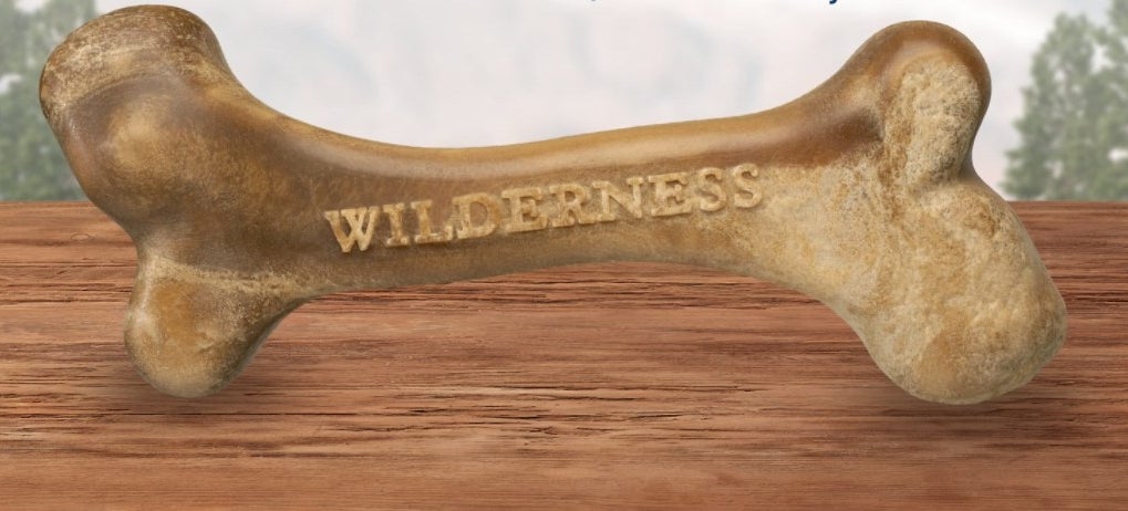 A brown bone that says wilderness