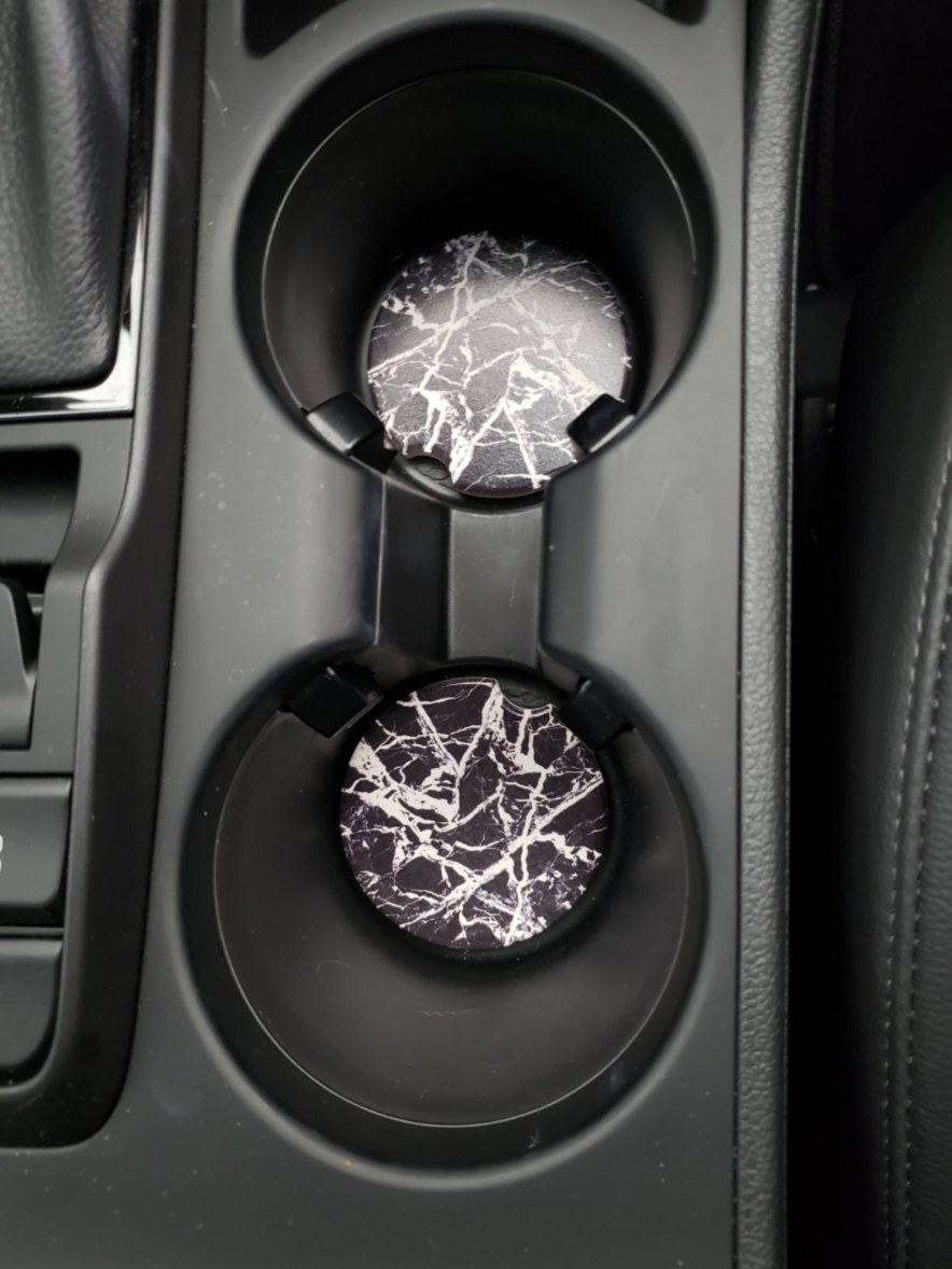 Cup holders in car
