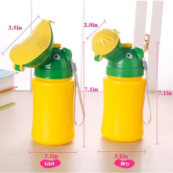 a travel urinal for kids with penises