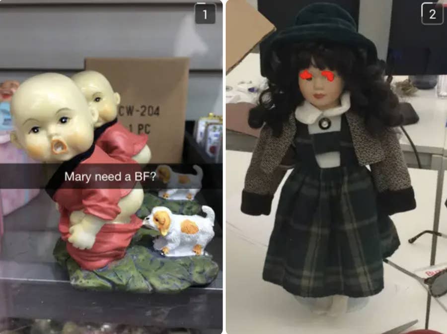 陶器製 置物 呪いの人形？ いわくつき 動く人形