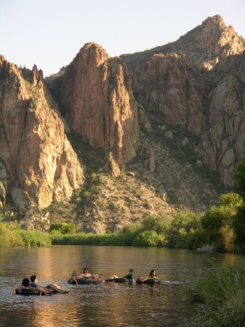 lazy tubing ride down the Salt River