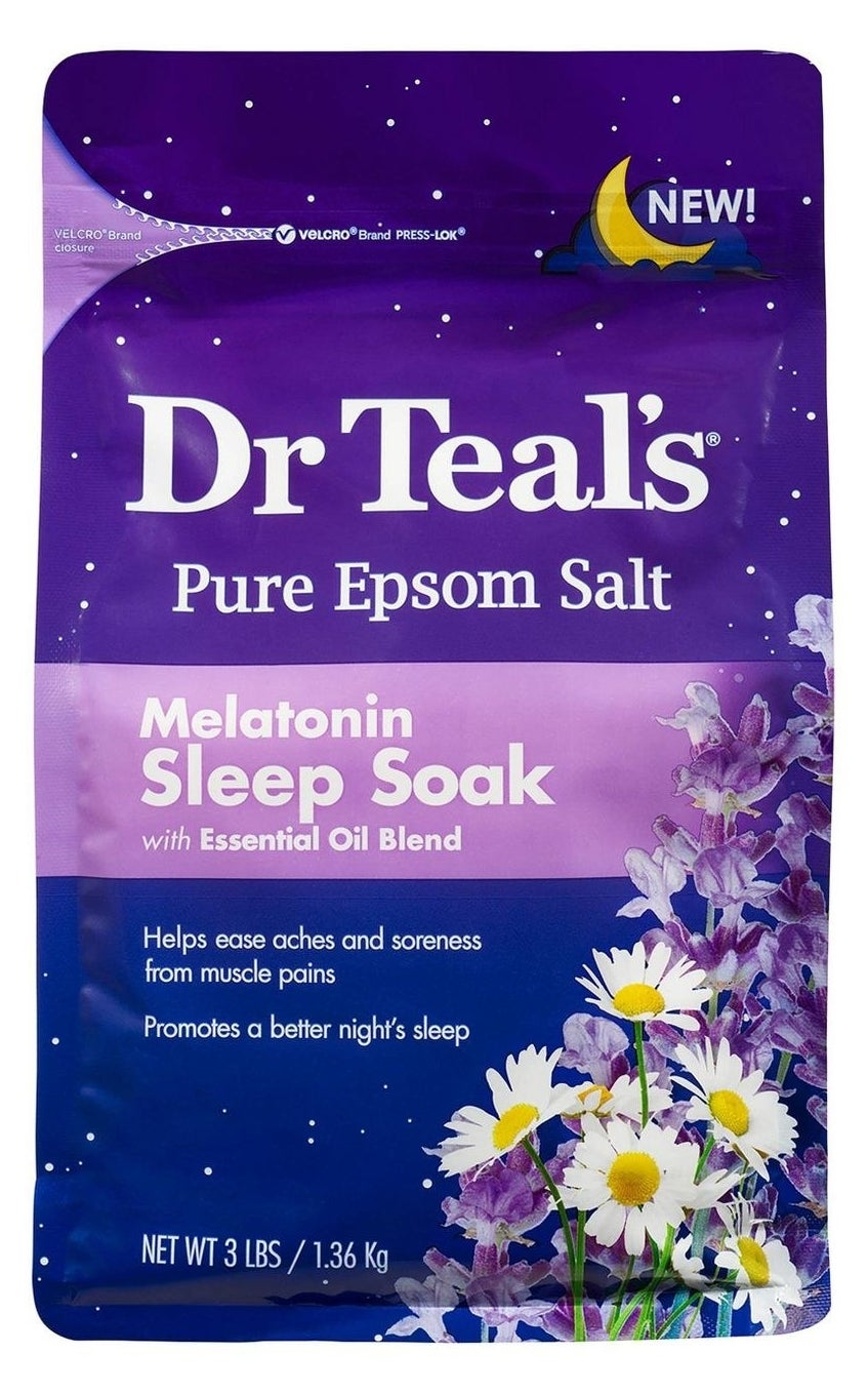 The melatonin-infused epsom salt bath sleep soak