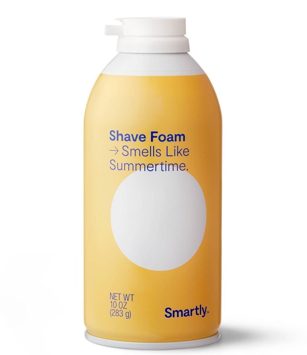 The scented shaving foam